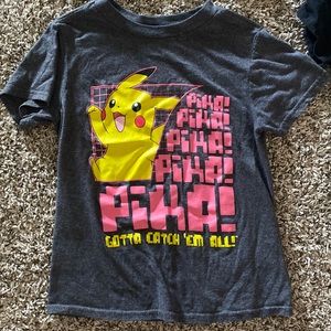 Pichachu gray t shirt